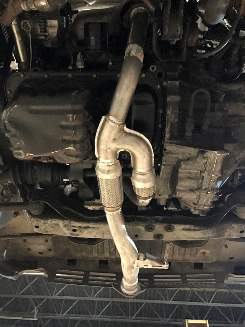 A new engine needs a new exhaust, of course.